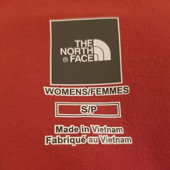 The North Face Orange Pleated  Athletic Stretch Sports Tank Top Size SP - Picture 4 of 9